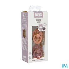 Afbeelding in Gallery-weergave laden, Bibs 1 Fopspeen Boheme Duo Peach/woodchuck 2