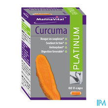 Afbeelding in Gallery-weergave laden, Mannavital Curcuma Platinum V-caps 60