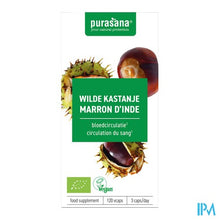 Afbeelding in Gallery-weergave laden, Purasana Vegan Wilde Kastanje Bio Caps 120x240mg