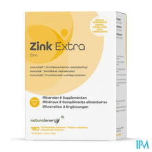 Charger l'image dans la galerie, Natural Energy Zinc Extra Caps 180