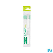 Load image into Gallery viewer, Gum Sonic Daily Batterij Tanden Opzetborstel Wit 2