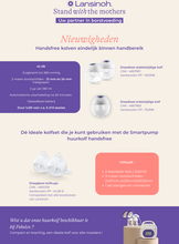 Afbeelding in Gallery-weergave laden, Lansinoh Dubbel Handvrije Afkolfset 3 Maten