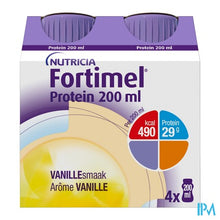 Load image into Gallery viewer, Fortimel Protein 200ml Vanille 4x200ml