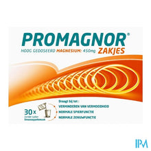 Afbeelding in Gallery-weergave laden, Promagnor: Hoog Gedoseerd Magnesium 450mg (30 zakjes)