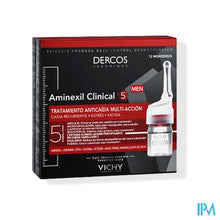Load image into Gallery viewer, Vichy Dercos Aminexil Clinical 5 Men Amp 21x6ml Nf