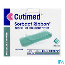Load image into Gallery viewer, Cutimed Sorbact Ribbon Gaasstrook 2cmx50cm 20
