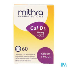 Afbeelding in Gallery-weergave laden, Mithra Cal D3 Zuigtabl-kauwtabletten 60
