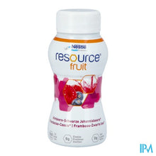 Load image into Gallery viewer, Resource Fruit Framboos Zwart Bes 4x200ml 12415273