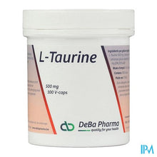 Afbeelding in Gallery-weergave laden, l-taurine Caps 100x500mg Deba