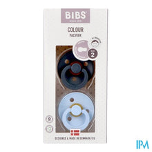 Afbeelding in Gallery-weergave laden, Bibs 2 Fopspeen Duo Iron Baby Blue