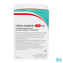 Afbeelding in Gallery-weergave laden, Cetirizin Aurobindo 10mg Filmomh Tabl 250