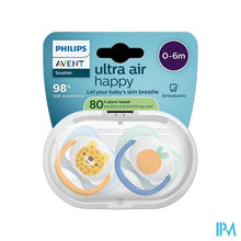 Afbeelding in Gallery-weergave laden, Philips Avent Fopspeen +0m Air Collection Boy 2