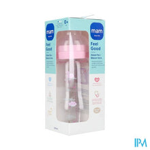 Load image into Gallery viewer, Mam Feel Good Glass Bottle Matt Girl 260ml