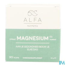 Load image into Gallery viewer, Alfa Magnesium + Vit B6 V-caps 90