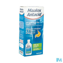 Charger l'image dans la galerie, Maalox Antacid 230mg/400mg/10ml Susp Oraal 250ml