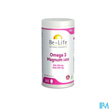 Afbeelding in Gallery-weergave laden, Omega 3 Magnum 1400 Be Life Caps 140 Pf01213