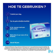 Afbeelding in Gallery-weergave laden, Noxarem Melatonine Forte 5mg Tabl 50