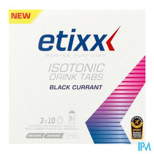 Load image into Gallery viewer, Etixx Isotonic Blackcurrant Bruistabl 3x10