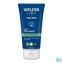 Afbeelding in Gallery-weergave laden, Weleda Men 2in1 Reinigingsgel Gezicht&baard 100ml