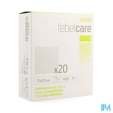 Load image into Gallery viewer, Febelcare Med1 Steriele Gaaskompres 7,5x7,5cm 20x1