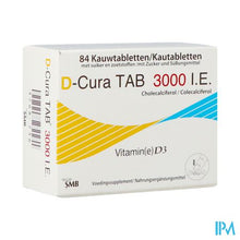 Afbeelding in Gallery-weergave laden, D-cura Tab 3 000 I.E. - 84 Kauwtabletten