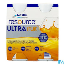 Load image into Gallery viewer, Resource Ultra Fruit Sinaasappelsmaak 4x200ml