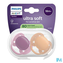 Afbeelding in Gallery-weergave laden, Philips Avent Fopspeen +18m Soft Fuchsia/perzik 2