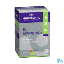 Afbeelding in Gallery-weergave laden, Mannavital Ashwagandha V-caps 60