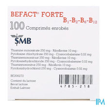 Afbeelding in Gallery-weergave laden, Befact® Forte B1-B2-B6-B12 omhulde tabletten 100