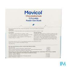 Afbeelding in Gallery-weergave laden, Movicol Chocolade Smaak Zakjes 20 X 13,7g
