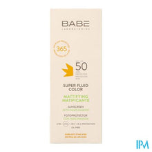 Load image into Gallery viewer, BabE Sun Oil Free Super Fluid Mat.color Spf50 50ml