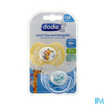 Load image into Gallery viewer, Dodie Fopspeen Anatomisch Silic. +18m Fan A44 2