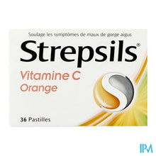Load image into Gallery viewer, Strepsils Vitamine C Sinaasappel Past 36