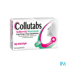 Afbeelding in Gallery-weergave laden, Collutabs Suikervrij Munt 2mg/0,6mg/1,5mg Past. 36