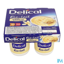 Afbeelding in Gallery-weergave laden, Delical Rijstpap Vanille 4x200g