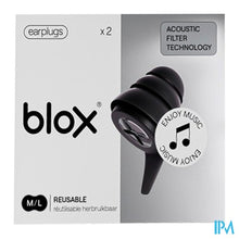 Charger l'image dans la galerie, Blox Music Zwart Oordoppen 1 Paar