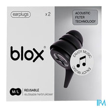 Load image into Gallery viewer, Blox Music Zwart Oordoppen 1 Paar