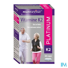 Afbeelding in Gallery-weergave laden, Mannavital Vitamine K2 Platinum Nf Caps 60