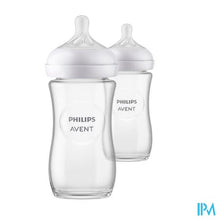 Charger l'image dans la galerie, Philips Avent Natural 3.0 Zuigfles Glas Duo2x240ml