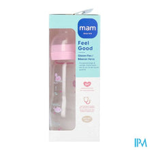 Load image into Gallery viewer, Mam Feel Good Glass Bottle Matt Girl 260ml