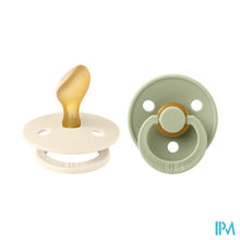 Afbeelding in Gallery-weergave laden, Bibs 2 Fopspeen Anatomic Duo Ivory/sage