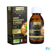 Afbeelding in Gallery-weergave laden, Santarome Manuka Royal Keelsiroop Honing Bio 125ml