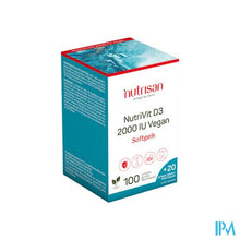 Afbeelding in Gallery-weergave laden, Nutrivit D3 2000 Iu Vegan Softgels 100+20 Gratis