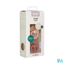 Load image into Gallery viewer, Bibs 1 Fopspeen Symmetric Duo Blush/woodchuck 2