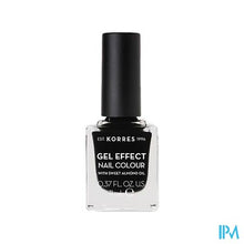 Afbeelding in Gallery-weergave laden, Korres Km Gel Effect Nail 100 Black 11ml