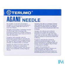 Charger l'image dans la galerie, Terumo Naald Agani 22g 1 1/2 Rb Zwart 100