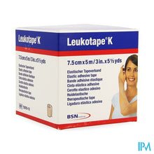 Afbeelding in Gallery-weergave laden, Leukotape K Kleefwindel Elast Huid 7,5cmx5m 1