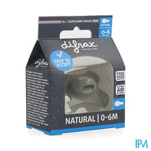 Charger l'image dans la galerie, Difrax Fopspeen Natural 0-6m Uni/pure Grijs/clay