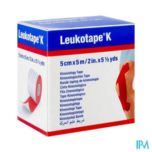 Load image into Gallery viewer, Leukotape K Kleefwindel Elast Rood 5,0cmx5m 1