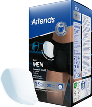 Load image into Gallery viewer, Attends For Men Shield 1 Incontinentie Inleg 25
